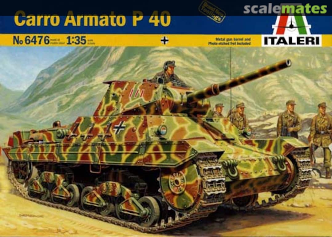 Boxart Carro Armato P40 6476 Italeri