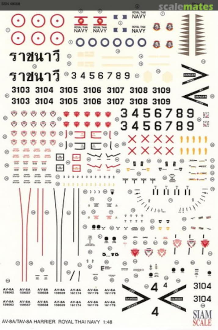 Boxart AV-8A / TAV-8A 48008 Siam Scale