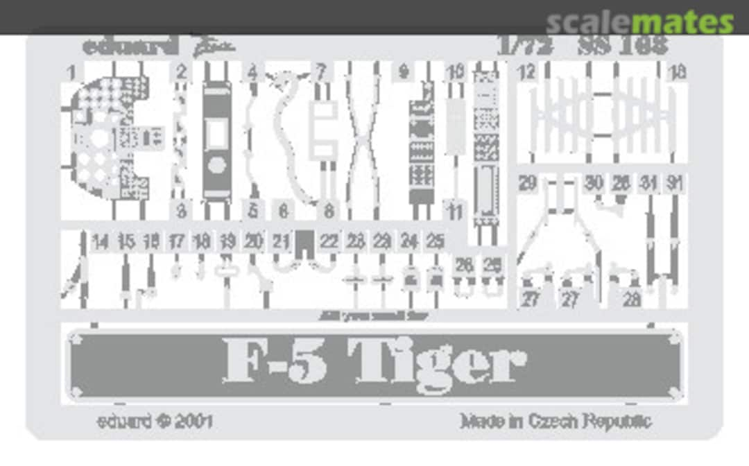 Boxart F-5E Tiger SS168 Eduard