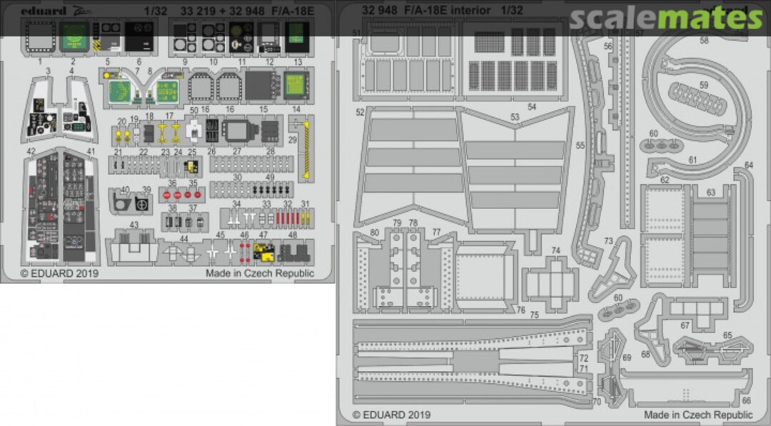 Boxart F/A-18E interior 32948 Eduard