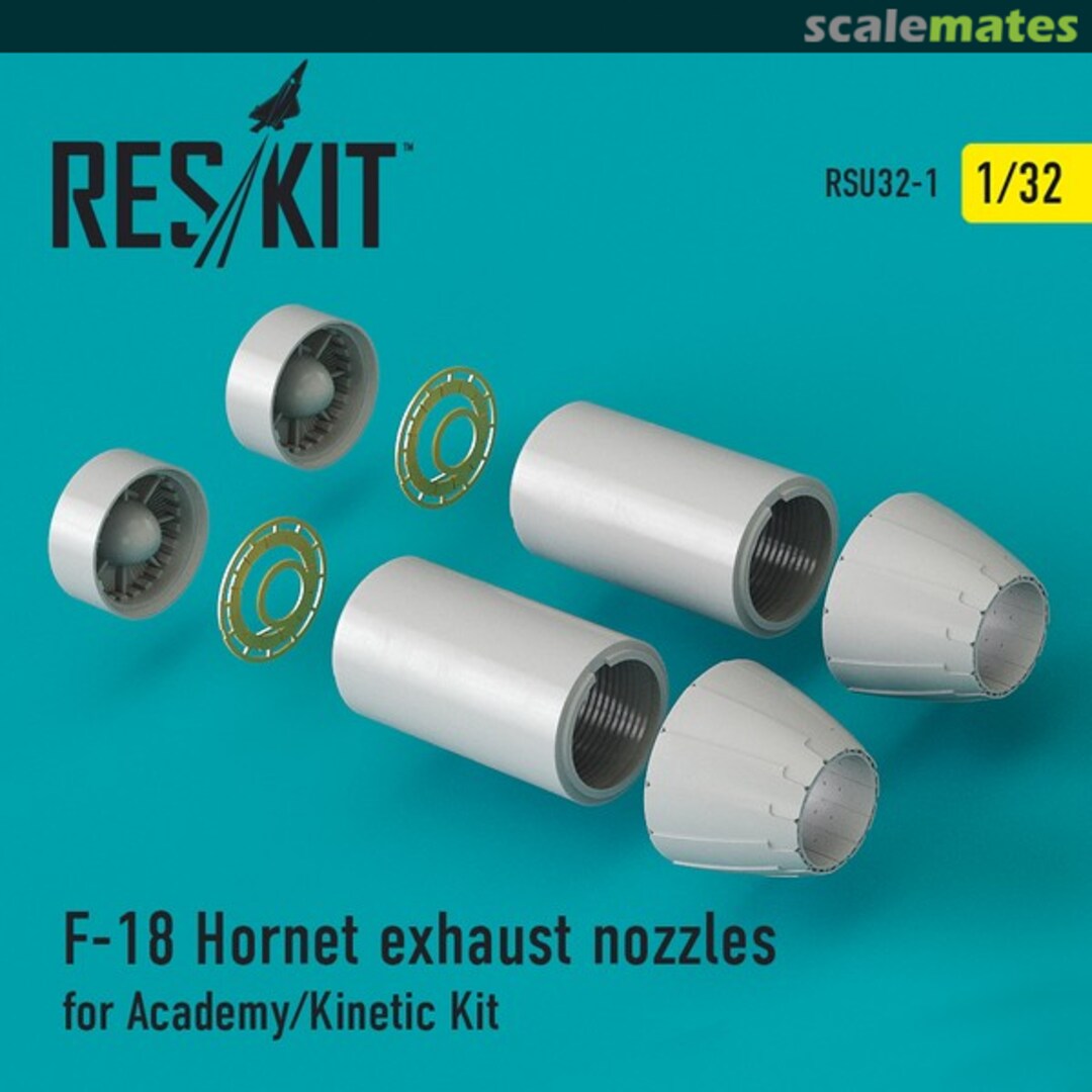 Boxart F/A-18 Hornet exhaust nozzles RSU32-0001 ResKit