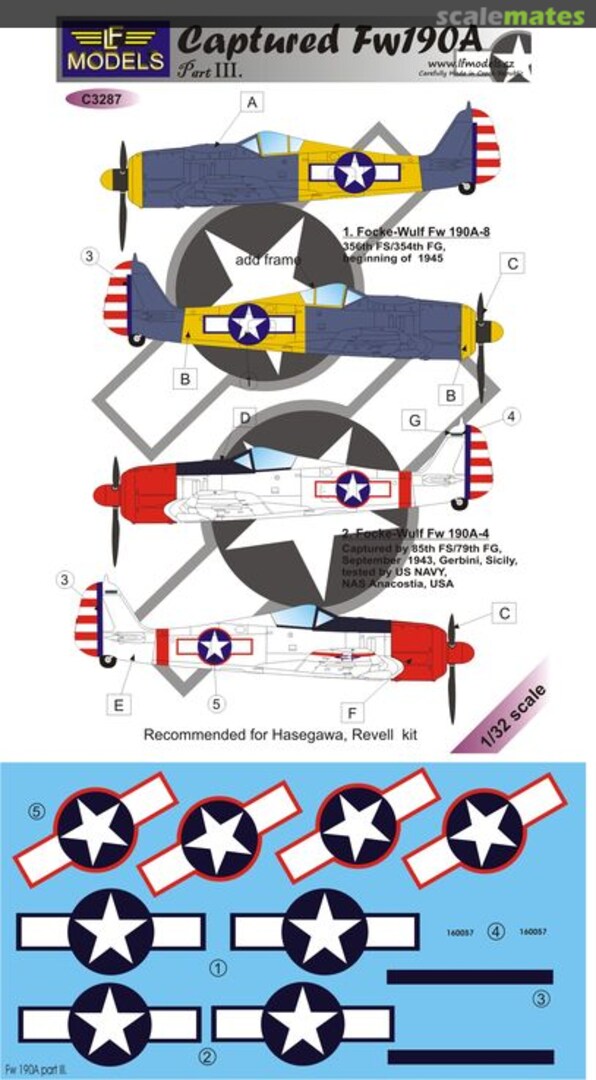 Boxart Captured Fw 190A C3287 LF Models