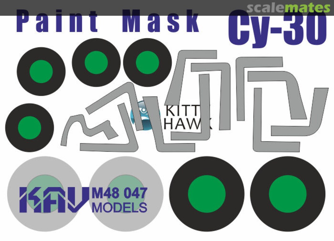 Boxart Paint mask for Su-30 (Kitty Hawk) KAV M48 047 KAV models