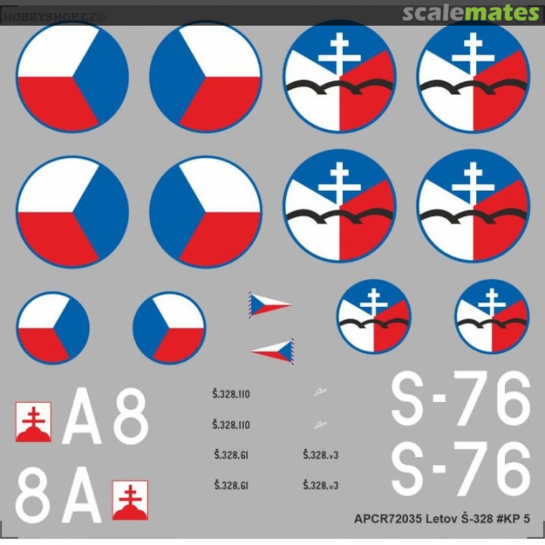 Boxart Letov Š-328 KP #5 APCR72035 APC Decals