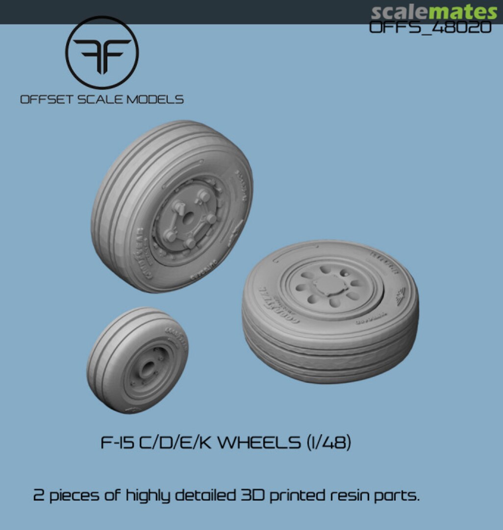 Boxart F-15 C/D/E/K Wheels OFFS_48020 Offset Scale Models