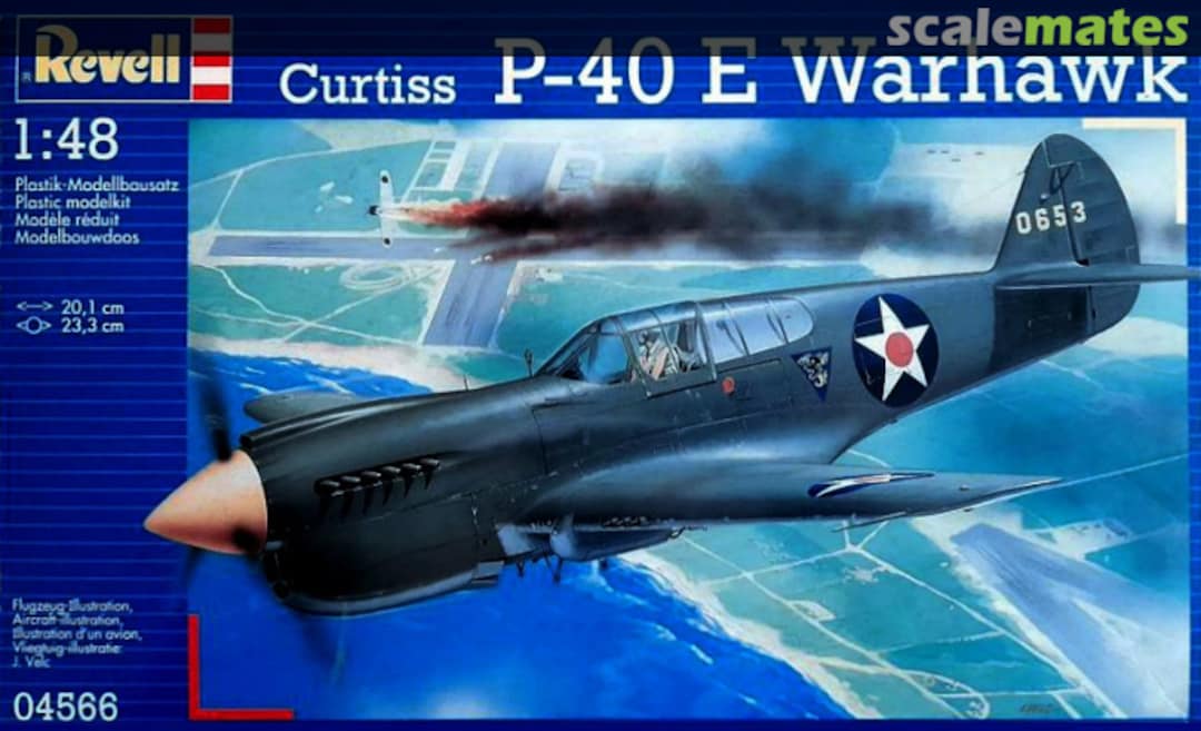 Boxart Curtiss P-40E Warhawk 04566 Revell