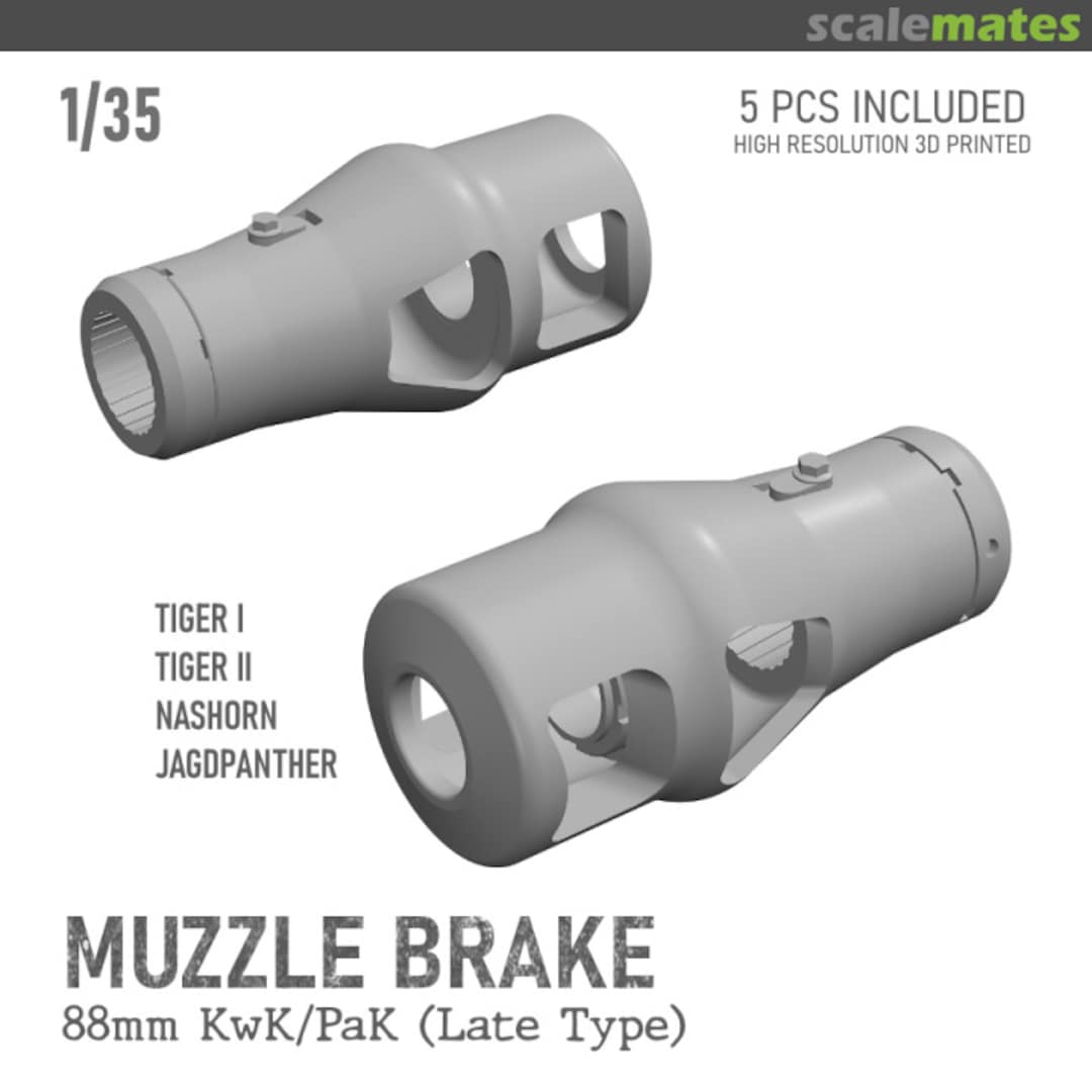 Boxart 88mm KwK/PaK Muzzle Brake Late Type FW35017 Fibelworks