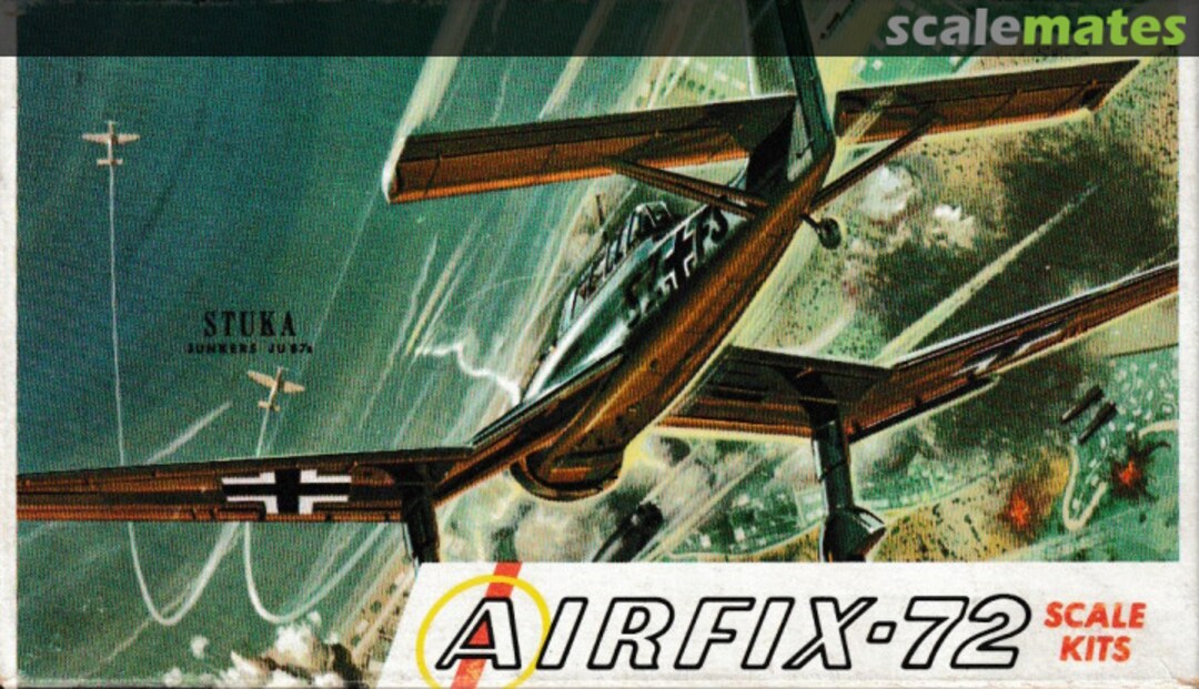 Boxart Stuka Junkers Ju 87B 2-39 Airfix Corporation of America