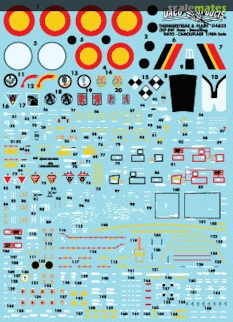 Boxart (R)F-84F NATO Camouflage scheme Stencilling DCD7232 Daco Products