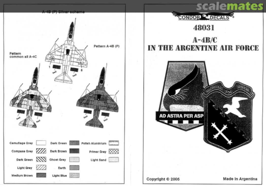 Boxart A-4B/C 48031 Condor Decals