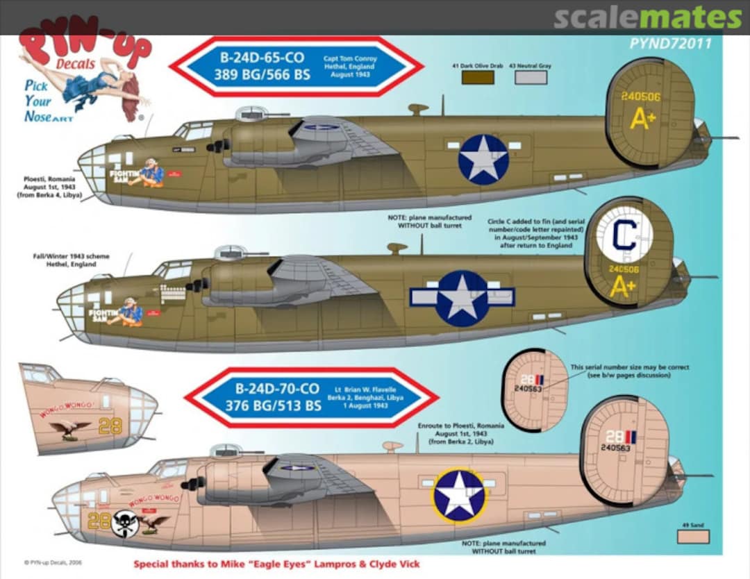 Boxart Liberated Chics Part 3 PYND72011 Pyn-Up Decals