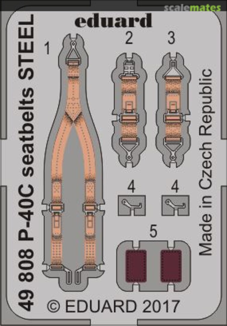 Boxart P-40C seatbelts 49808 Eduard