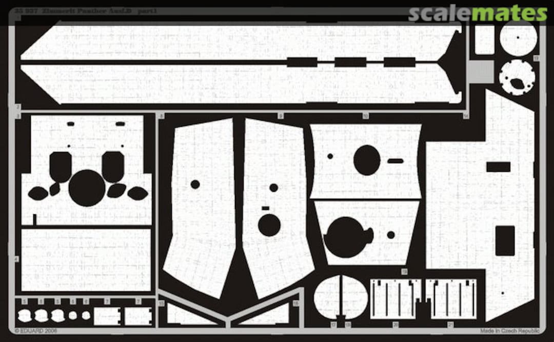 Boxart Zimmerit Panther Ausf. D 35937 Eduard