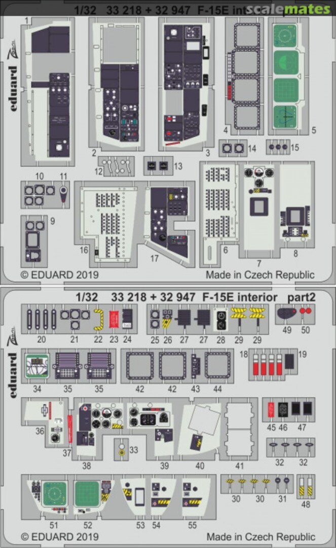 Boxart F-15E interior 33218 Eduard