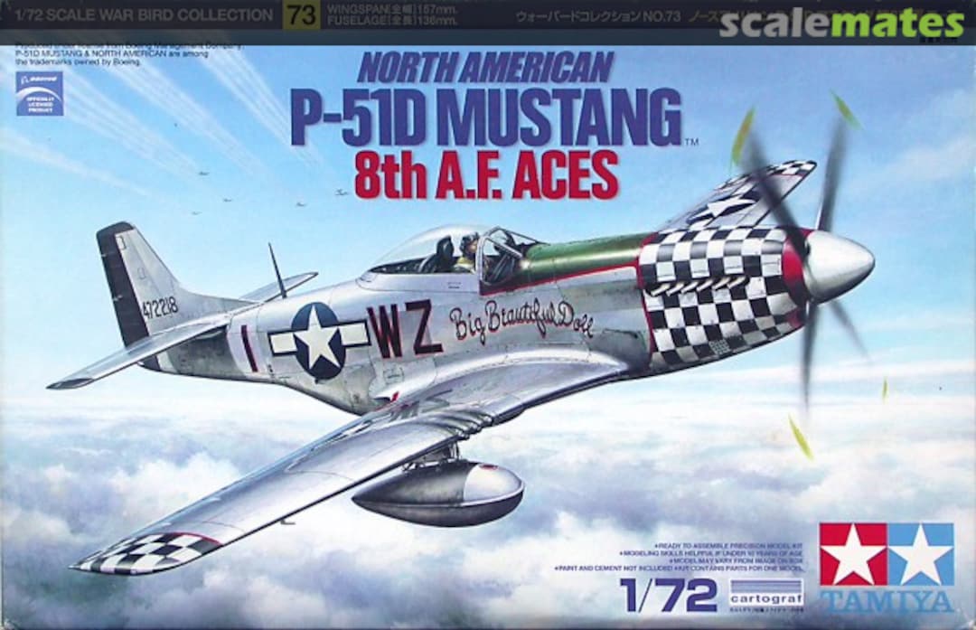 Boxart North American P-51D Mustang 8th A.F. Aces 60773 Tamiya