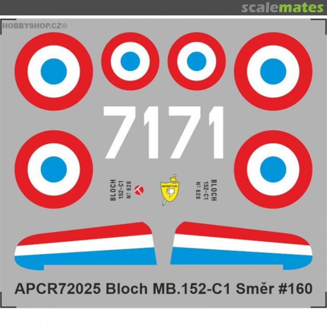 Boxart Bloch MB.152-C1 Smer #160 APCR72025 APC Decals