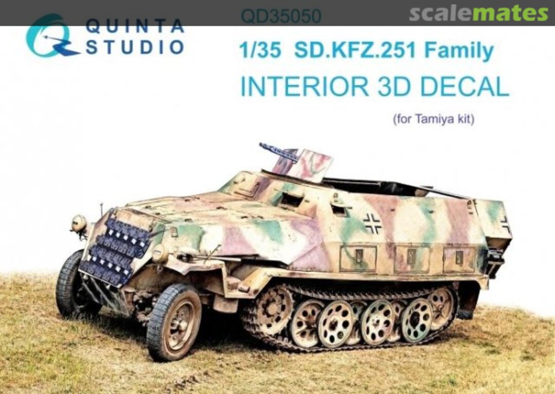 Boxart Sd.Kfz.251 Family interior 3D decals QD35050 Quinta Studio