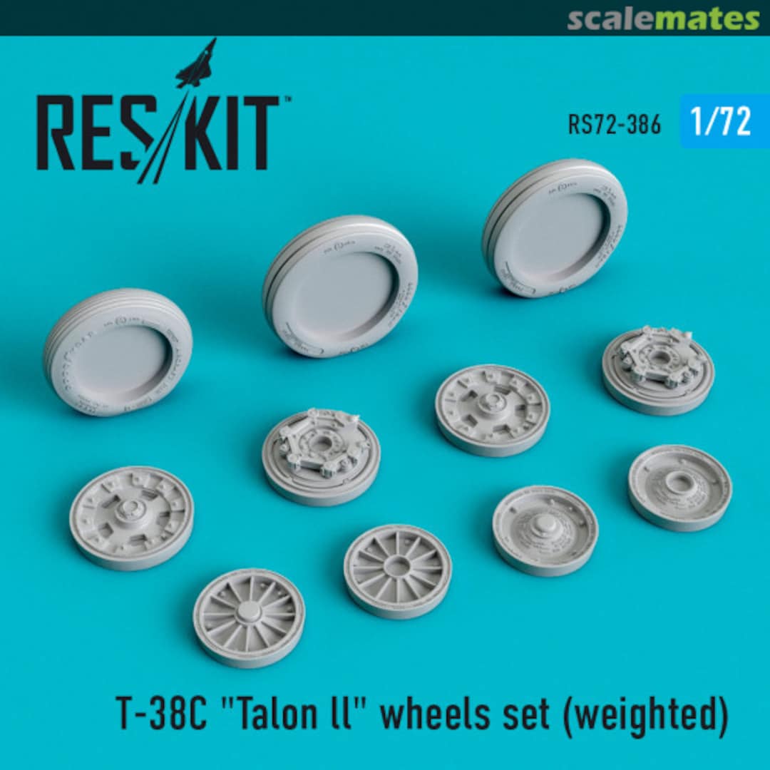 Boxart T-38C "Talon ll" wheels set (weighted) RS72-0386 ResKit