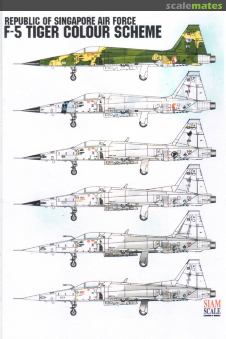 Boxart F-5E Tiger ssn48006 Siam Scale