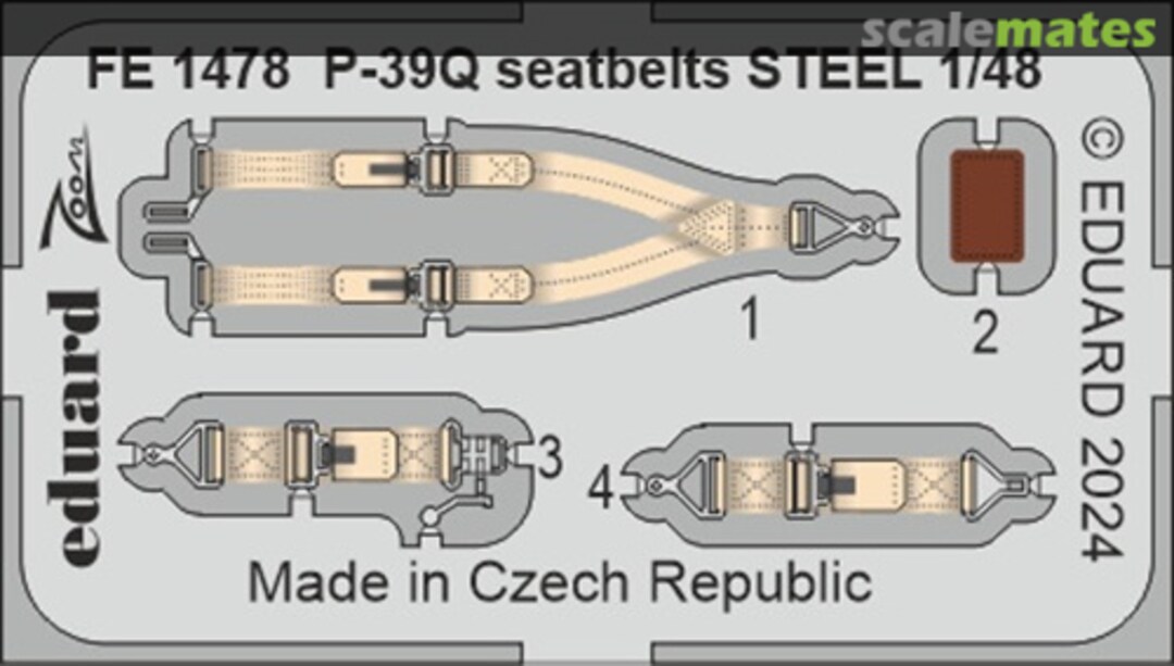 Boxart P-39Q Seatbelts STEEL  FE1478 Eduard