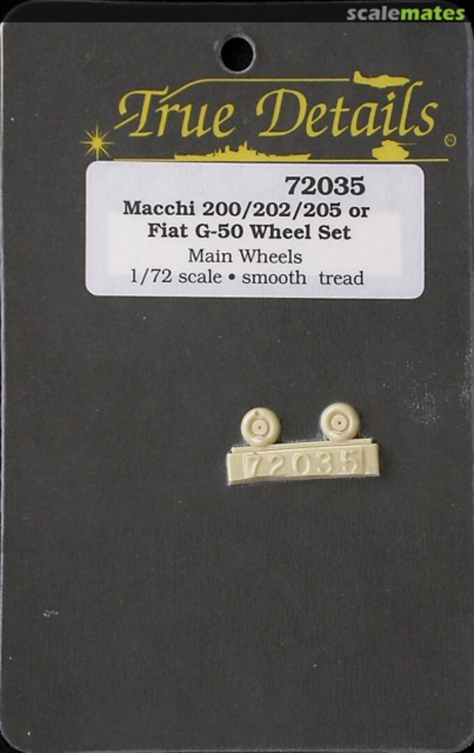 Boxart Macchi 200/202/205 or Fiat G-50 Main Wheels 72035 True Details