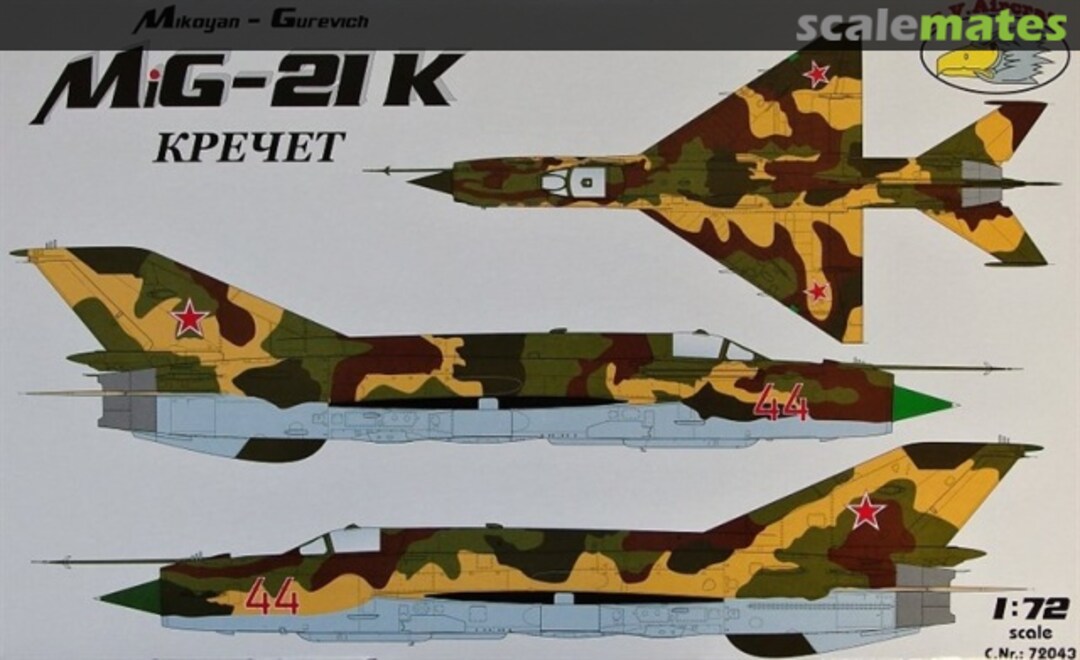 Boxart MiG-21K 72043 R.V.Aircraft