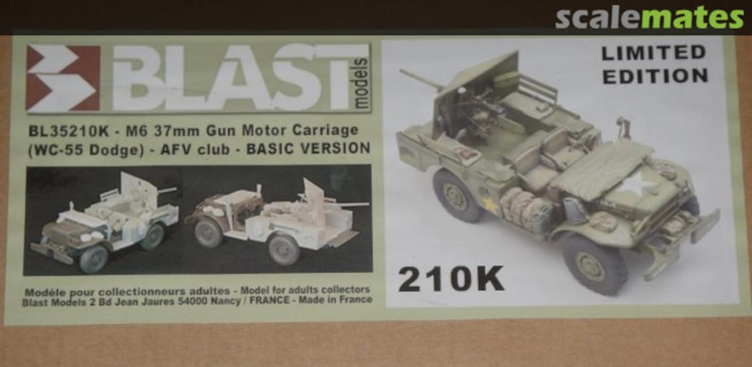 Boxart M6 37mm Gun Motor Carriage (WC-55 Dodge) BL35210K Blast Models