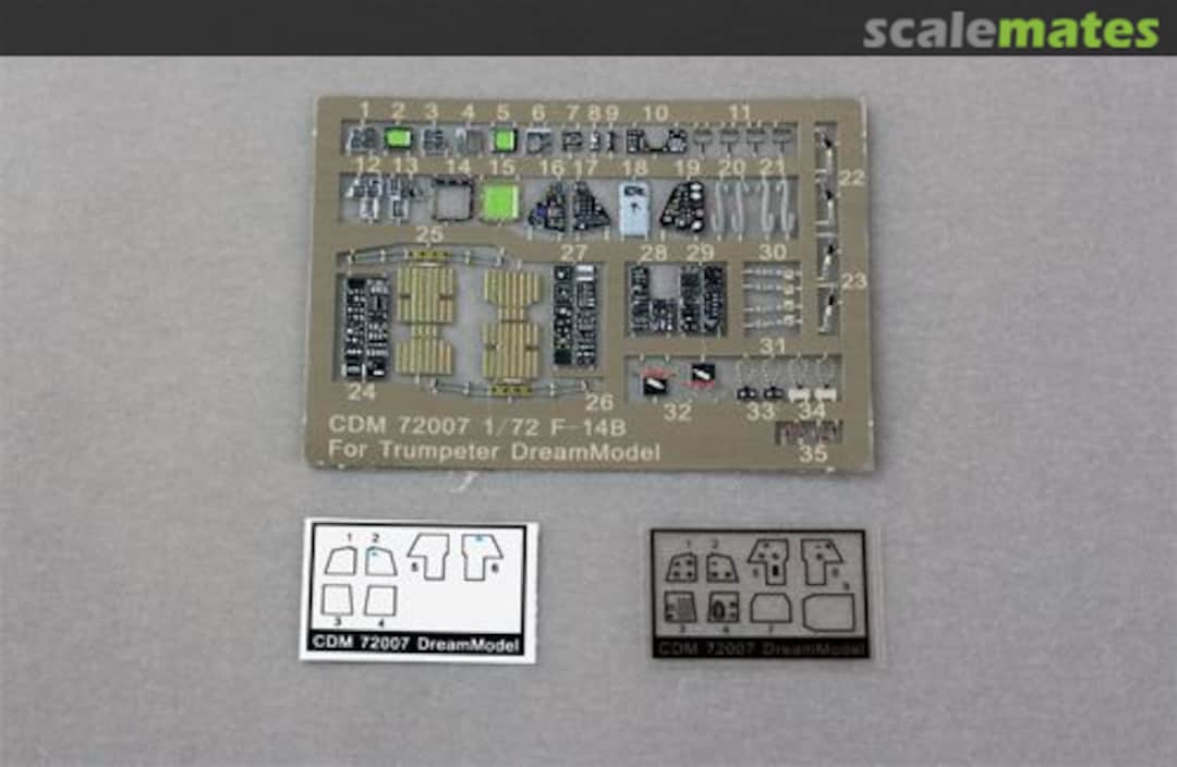 Boxart Cockpit for F-14B CDM 72007 DreamModel