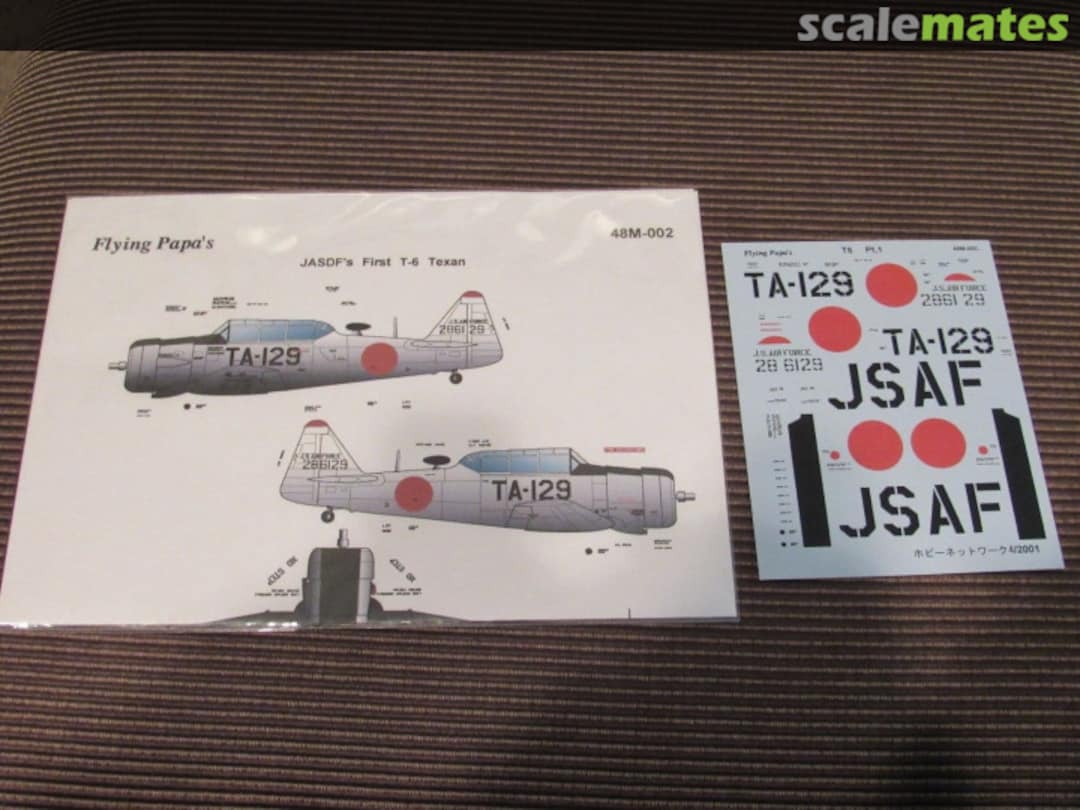 Boxart JASDF First T-6 Texan 48-002 Flying Papa's Decals