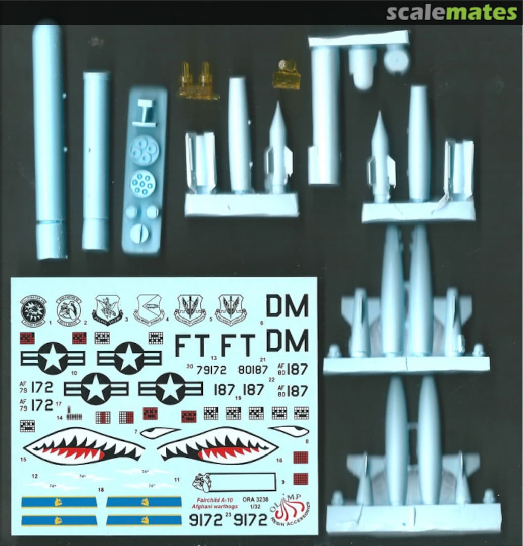 Boxart Fairchild A-10 Afghani Warthogs Update Set ORA32-38 Olimp Resin Accessories