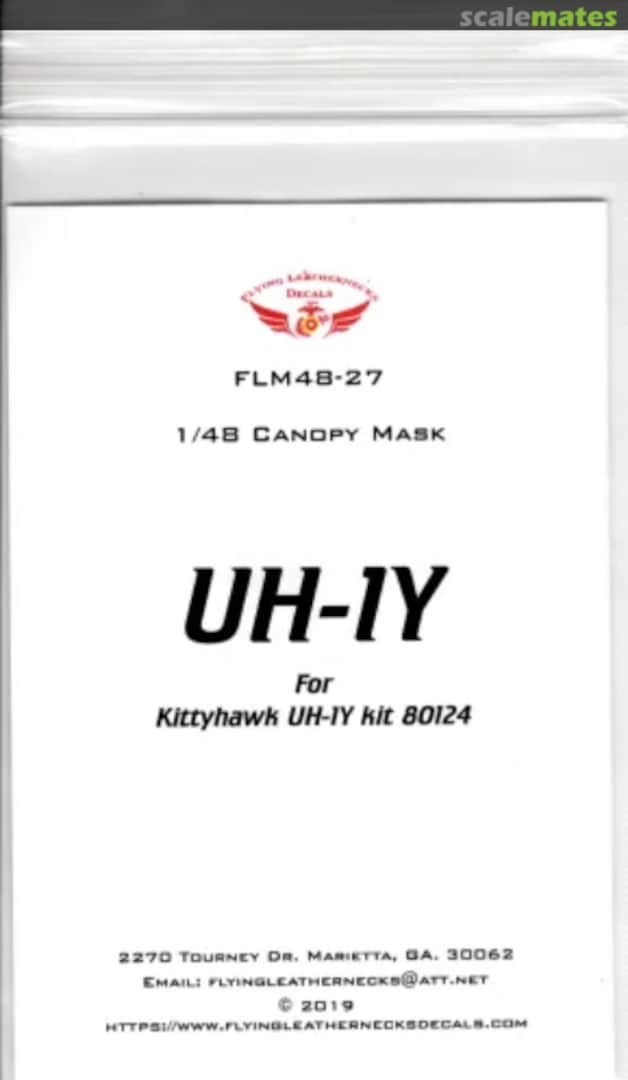 Boxart UH-1Y Venom - Canopy mask FLM48-27 Flying Leathernecks