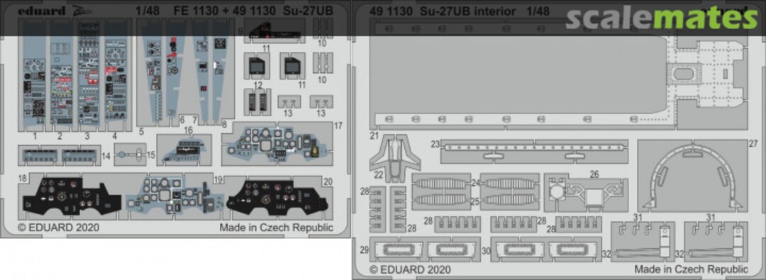 Boxart Su-27UB interior KITTY HAWK 491130 Eduard