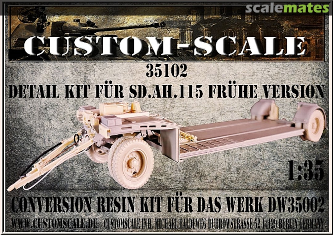 Boxart Detail Kit für Sd.Ah.115 Frühe Version 35102 Custom-Scale