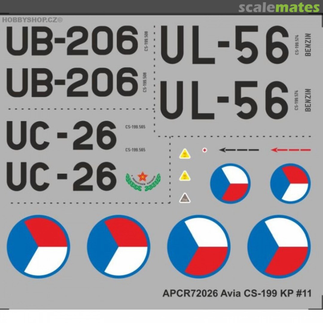 Boxart Avia CS-199 KP #11 APCR72026 APC Decals