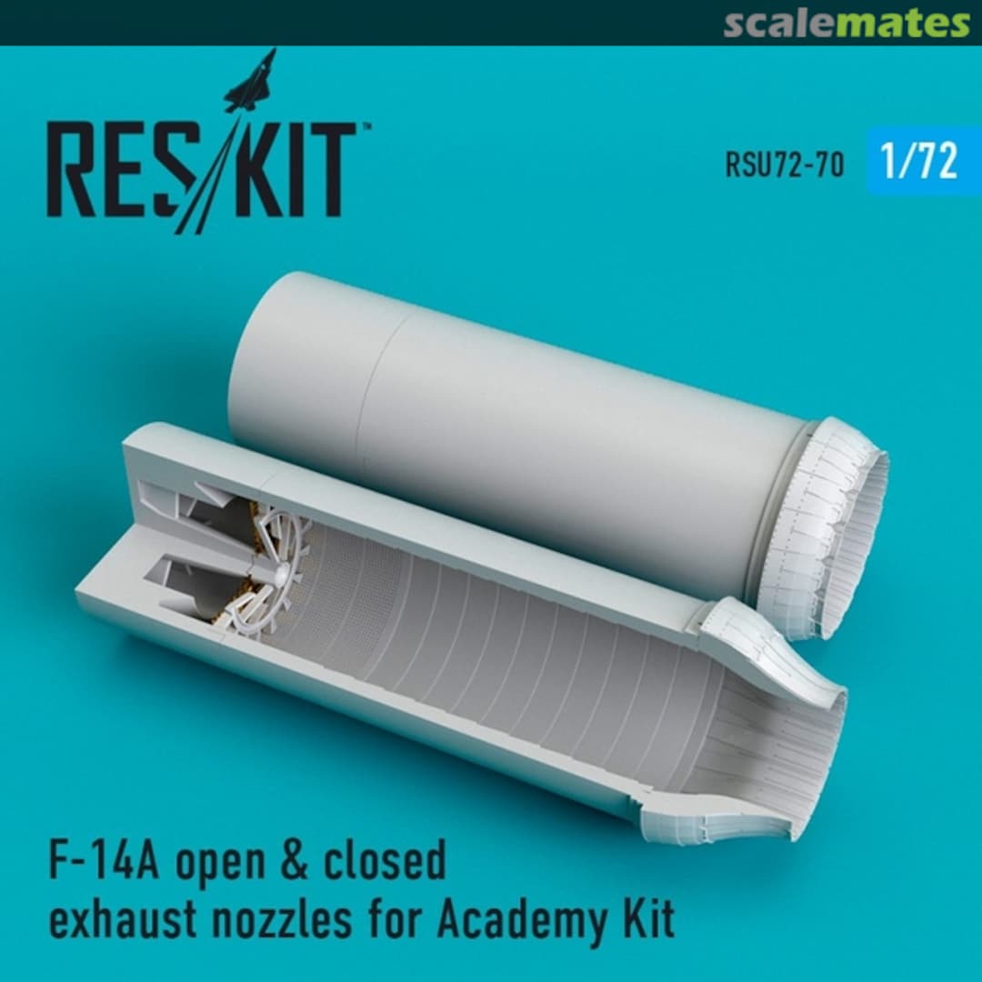 Boxart F-14A - open & closed exhaust nozzles RSU72-0070 ResKit