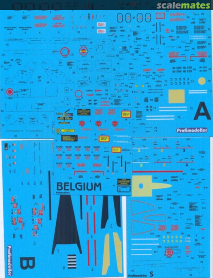 Boxart TF/F-104 Stencils - Belgium 32476 Profimodeller