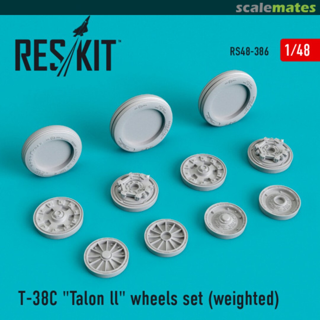 Boxart T-38C "Talon ll" wheels set (weighted) RS48-0386 ResKit