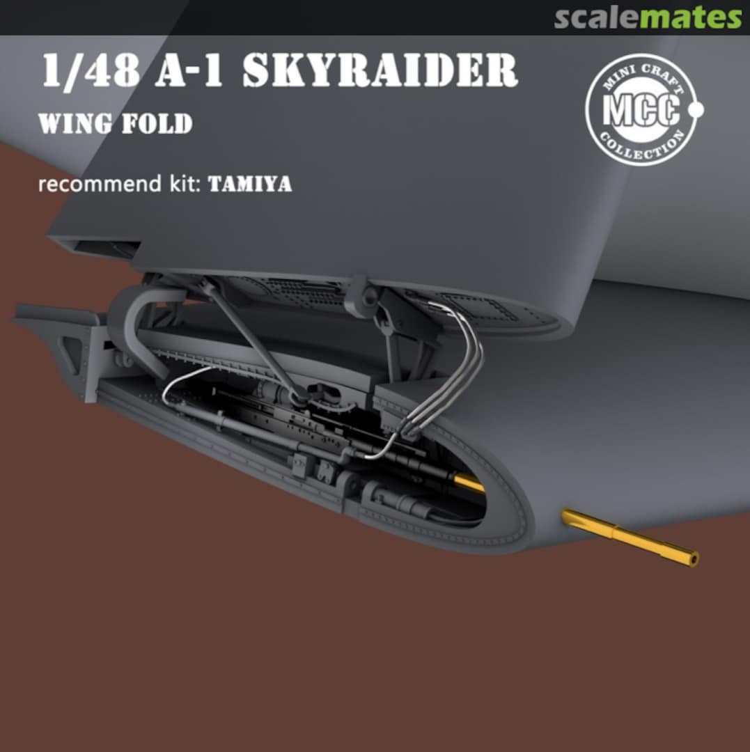 Boxart A-1 Skyraider wing fold /w metal gun barrels MCC4810 MINI CRAFT collection