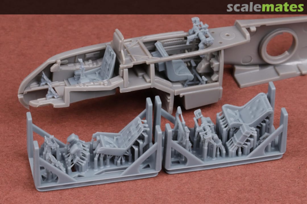 Boxart Messerschmitt Me-410 cockpit upgrade parts 72081 SBS Model