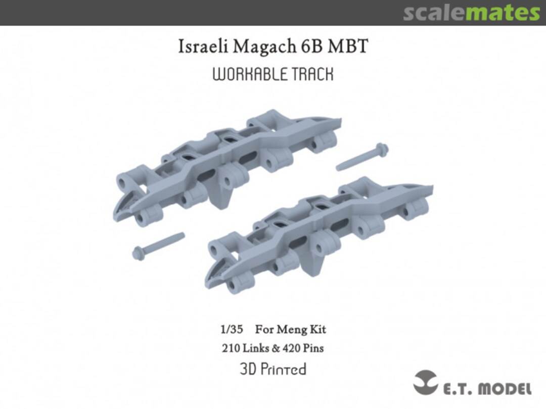 Boxart Israeli Magach 6B MBT Workable Track P35-403 E.T. Model