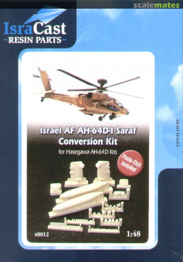 Boxart Israel AF AH-64D-I Saraf Conversion kit 48012 IsraCast