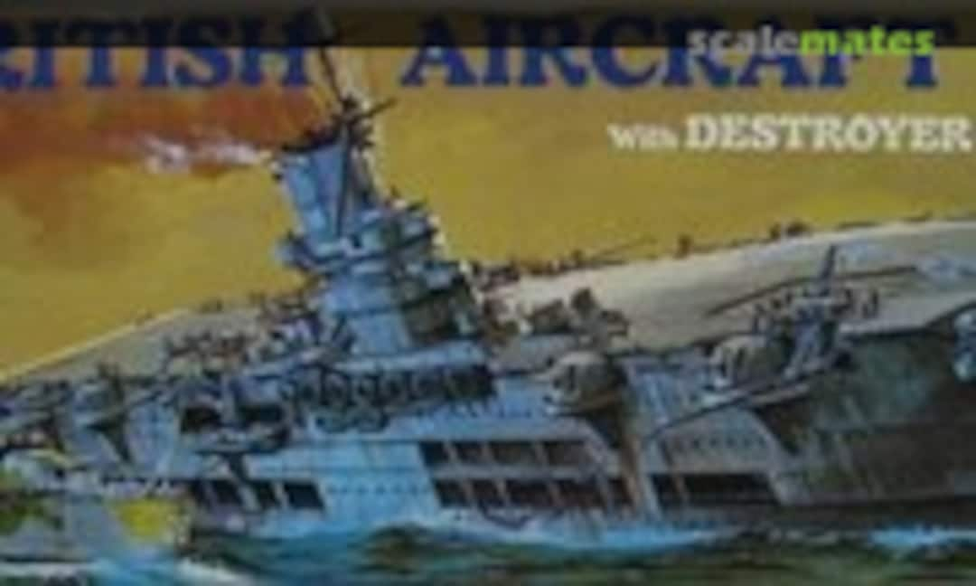 1:720 Ark Royal British Aircraft Carrier with Destroyer Escort Ashanti (Revell H-312-250)