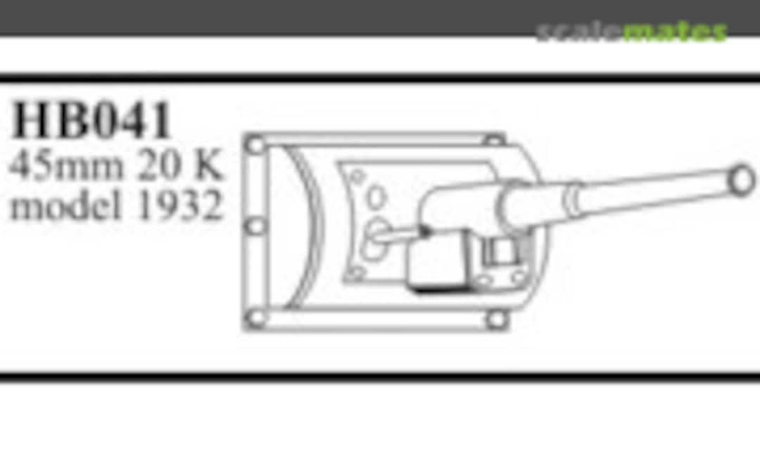 1:35 Gun Barrel - 45mm 20K Model 1932 Gun with Mantlet (CMK HB041)