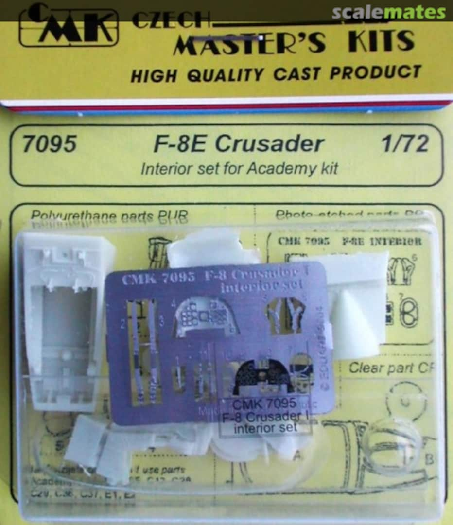 Boxart F-8 Crusader - interior set 7095 CMK