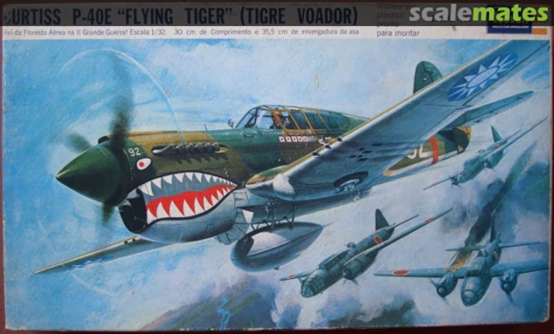 Boxart P-40E "Flying Tiger" (Tigre Voador) H-283 Revell/Kikoler