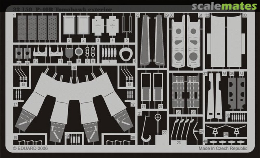 Boxart P-40B Tomahawk exterior 32150 Eduard