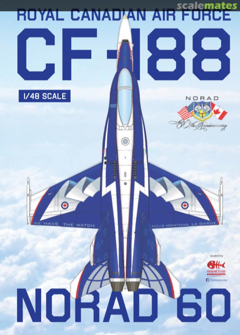 Boxart RCAF CF-188 NORAD 60 (1958-2018) FB48008 Fishbone Studio