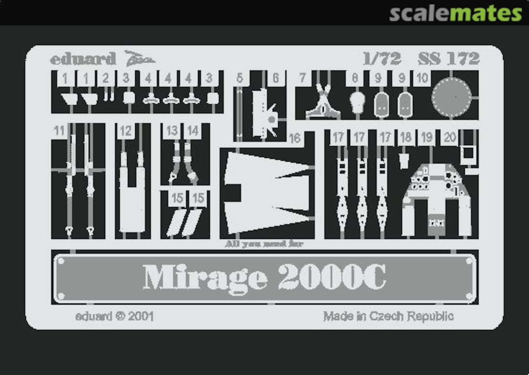 Boxart Mirage 2000C SS172 Eduard