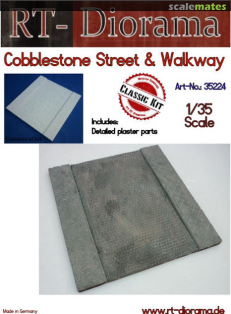 Boxart Cobblestone Street & Walkway 35224 RT-Diorama