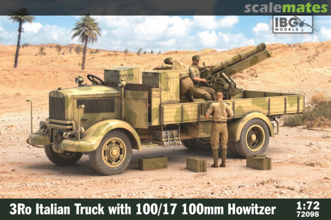 Boxart 3Ro Truck with 100mm Howitzer 100/17 72098 IBG Models